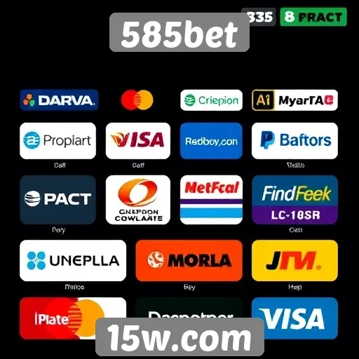 Diversidade de métodos de pagamento no 585bet